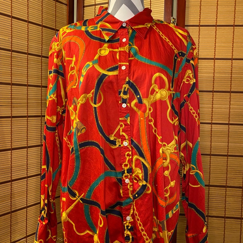 Rare Ralph Lauren Equestrian Button Up
